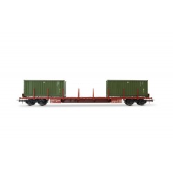 RIVAROSSI HR6612 CARRO PIANALE A CARRELLI TIPO RGS CON CARICO DI 2 CONTAINER, EP. V