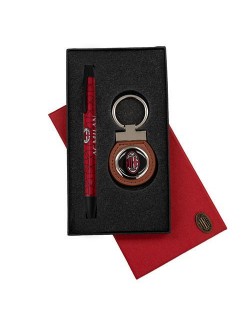 MILAN SET PENNA E PORTACHIAVI LOGO