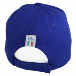 ITALIA APPELLINO IN COTONE BLU RICAMATO MODELLO BASEBALL CON VISIERA CURVA