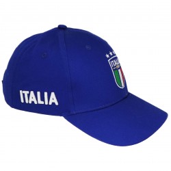 ITALIA APPELLINO IN COTONE BLU RICAMATO MODELLO BASEBALL CON VISIERA CURVA