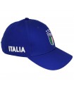 ITALIA APPELLINO IN COTONE BLU RICAMATO MODELLO BASEBALL CON VISIERA CURVA