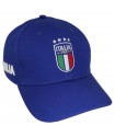 ITALIA APPELLINO IN COTONE BLU RICAMATO MODELLO BASEBALL CON VISIERA CURVA