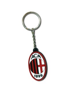 MILAN PORTACHIAVI GOMMA MORBIDA LOGO UFFICIALE