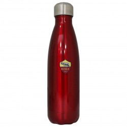 ROMA THERMOS IN ACCIAIO CON TAPPO A VITE COLORE BORDEAUX 500 ML LOGO