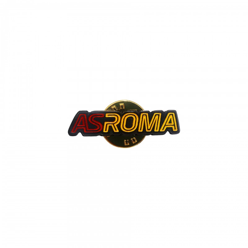 ROMA DISTINTIVO SMALTATO IN METALLO NERO ASROMA