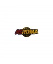 ROMA DISTINTIVO SMALTATO IN METALLO NERO ASROMA