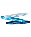 NAPOLI KIT 3 BRACCIALETTI PICCOLI IN SILICONE VARI COLORI CON SCRITTA SSC NAPOLI