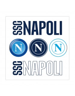 NAPOLI STICKERS ASSORTITI SCRITTE E LOGHI SSC NAPOLI