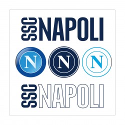 NAPOLI STICKERS ASSORTITI SCRITTE E LOGHI SSC NAPOLI